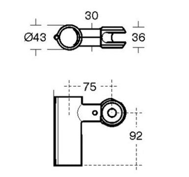 Armitage Shanks Contour 21 shower grab rail handset holder