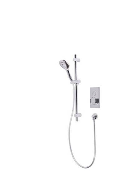 Tavistock Single Button Concealed Shower with Riser kit