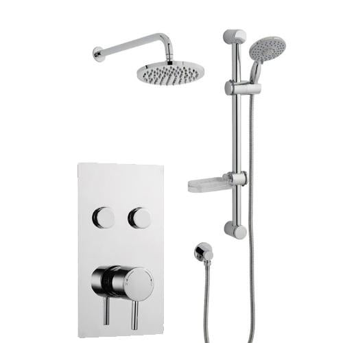 Kartell Plan Round Push Button Concealed Thermostatic Shower Valve