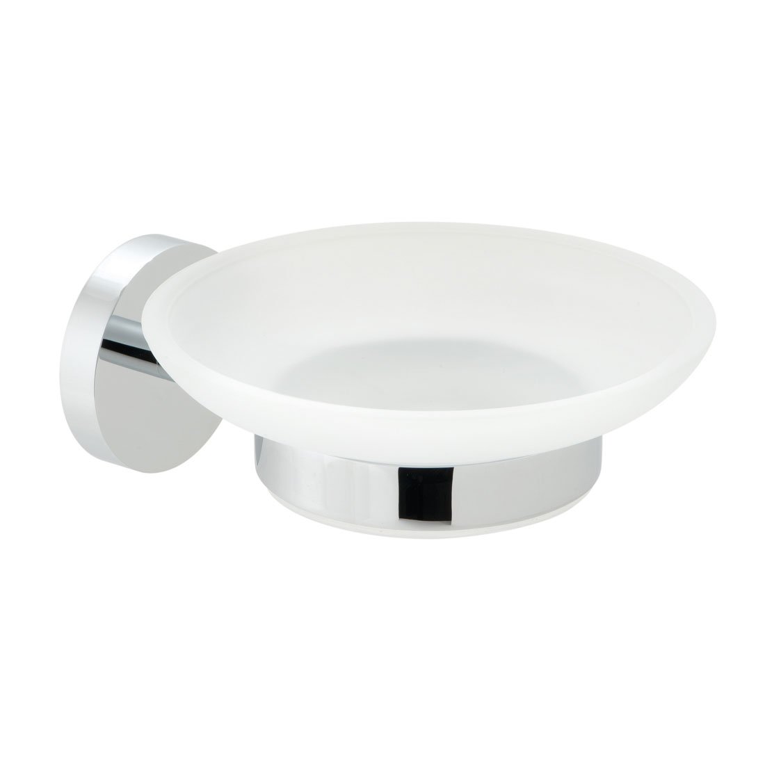 Vado Spa Frosted Glass Soap Dish And Holder Wall Mounted