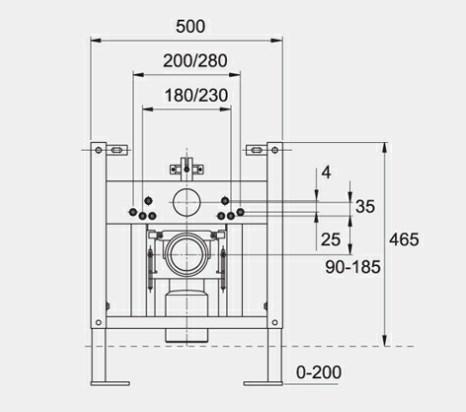 RAK-Ecofix Universal Concealed Pan Support Frame