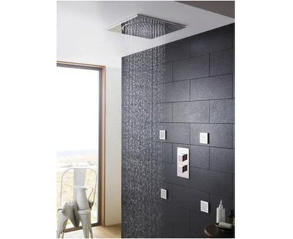 Hudson Reed Square Triple Thermostatic Shower Valve or Valve with Diverter