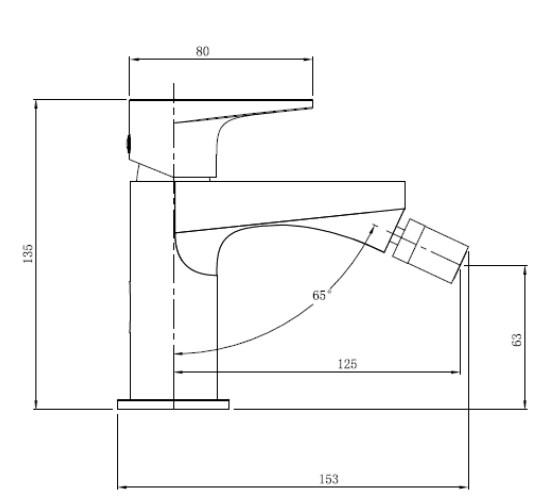 RAK-Ischia Bidet Mixer