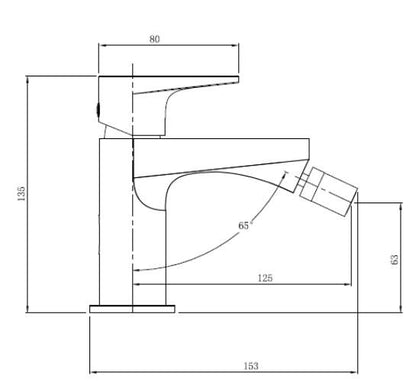 RAK-Ischia Bidet Mixer