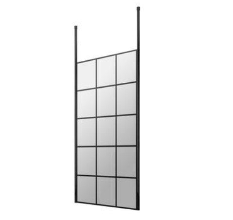 Hudson Reed Freestanding Framed Wetroom Screen With Two Ceiling Post