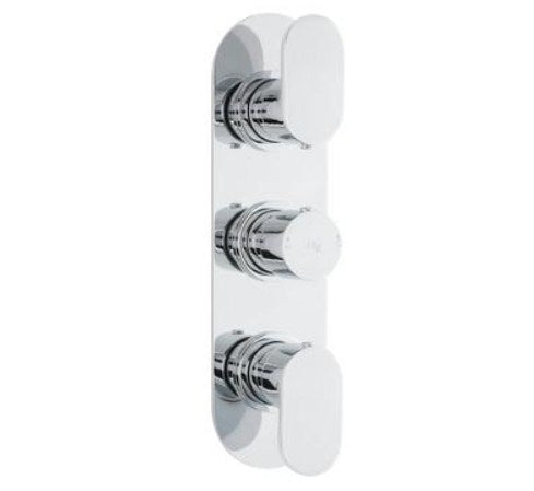 Hudson Reed Round Triple Thermostatic Shower Valve or Valve with Diverter