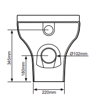 Tavistock Structure Short Projection Back to Wall WC