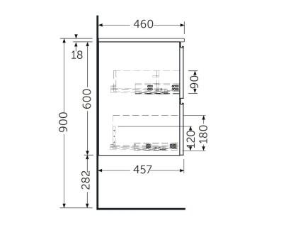 RAK-Joy Wall Hung Vanity Unit and Basin