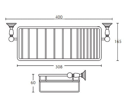 Imperial Richmond Shower Tidy Wall Mounted