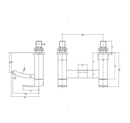 RAK-Metropolitan Bath Filler - Chrome