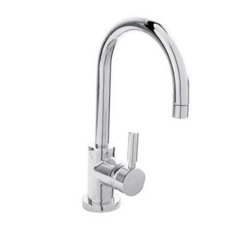 Hudson Reed TEC Lever Side Action Basin Mixer With push button waste