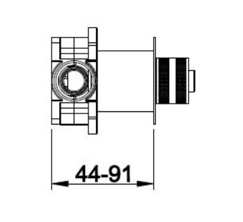 RAK-Prima Tech Concealed Stop Valve