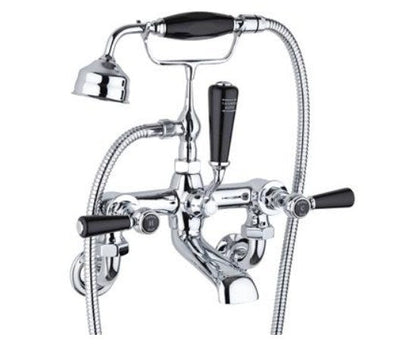 Hudson Reed Topaz Lever Hexagonal Wall Mounted Bath Shower Mixer With shower kit