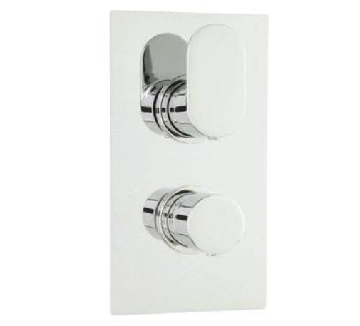 Hudson Reed Round Slimline Twin Thermostatic Shower Valve or Valve with Diverter