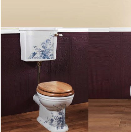 Silverdale Victorian Low Level Toilet with Cistern & Seat