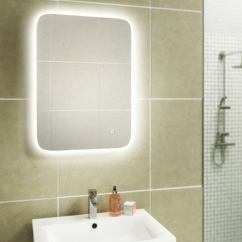 HiB Ambience Illuminated Rectangular Wall Mounting LED Bathroom Mirror