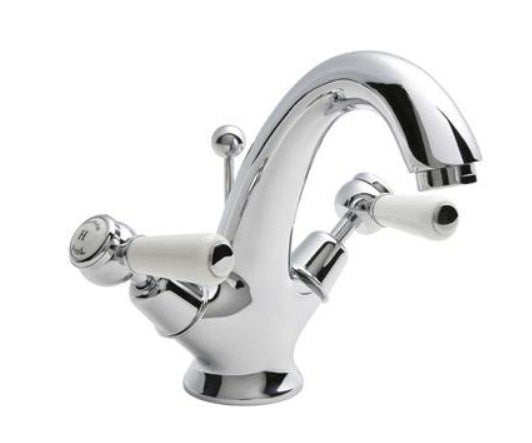 Hudson Reed Topaz Lever Dome Mono Basin Mixer With pop-up waste