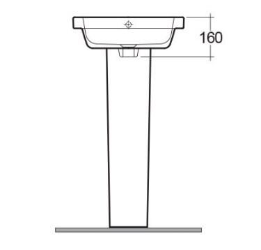 RAK-Resort 450mm Corner Basin 1th