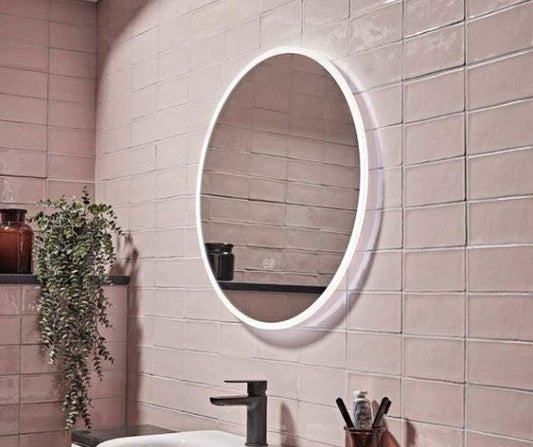 Tavistock Resonate Illuminated Round Mirror with bluetooth speakers and demister