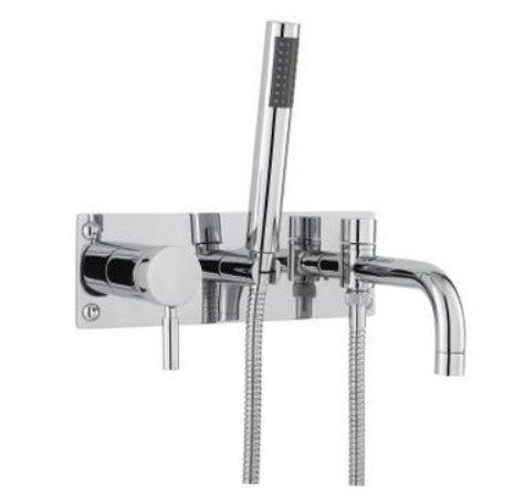 Hudson Reed TEC Lever Wall Mounted Bath Shower Mixer With shower kit