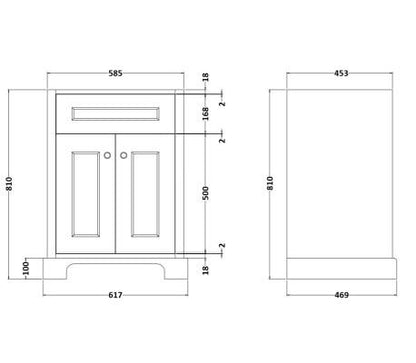 RAK-Washington Floor-Mounted Basin Unit