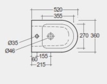 RAK-Feeling Wall Hung Bidet