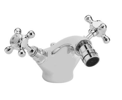 Hudson Reed Topaz Crosshead Hexagonal Mono Bidet Mixer