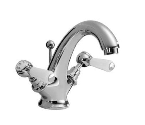 Hudson Reed Topaz Lever Hexagonal Mono Basin Mixer With pop-up waste