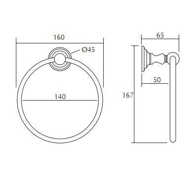 Imperial Richmond Towel Ring