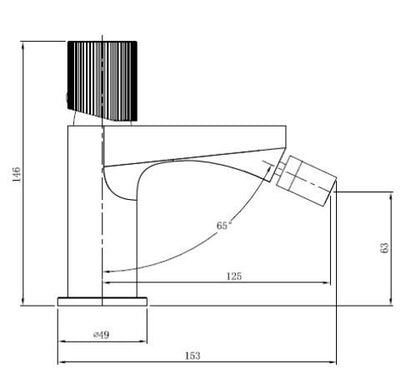 RAK-Amalfi Bidet Mixer