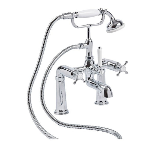 Tavistock Ashmore Pillar Mounted Bath Shower Mixer - Chrome