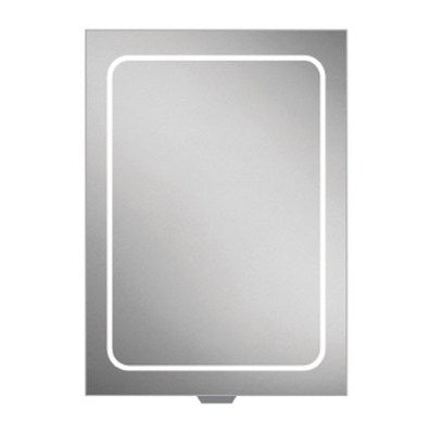 HiB Vapor 50cm 1 Door Illuminated Aluminium Cabinets
