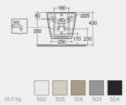 RAK-Feeling Wall Hung Bidet