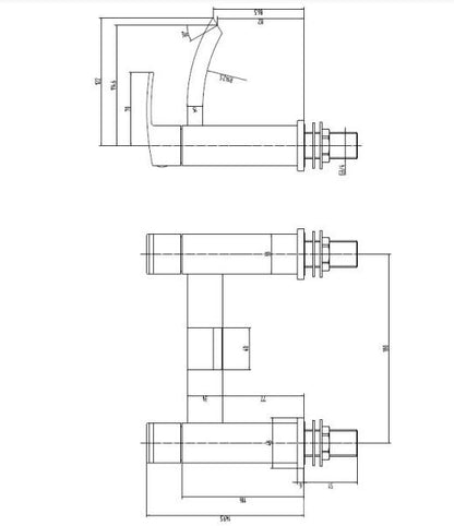 RAK-Moon Deck Mounte Bath Filler