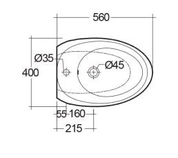 RAK-Cloud Wall Hung Bidet 1TH