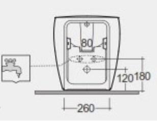 RAK-Illusion Back to Wall Bidet 1TH