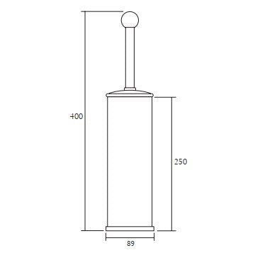 Imperial Richmond WC Brush Holder