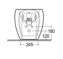 RAK-Cloud Wall Hung Bidet 1TH