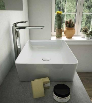 RAK-Feeling 500mm Rectangular Counter Top Wash Basin