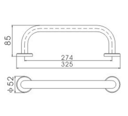 RAK Straight Grab Rail