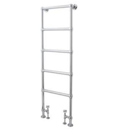 Hudson Reed Old London Countess Floor Mounted Towel Rail - Chrome