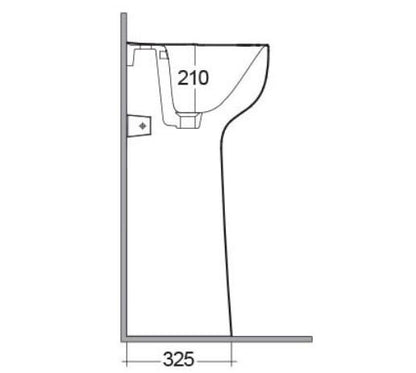 RAK-Illusion Freestanding Wash Basin 540mm