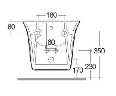 RAK-Sensation Wall Hung Bidet 1TH