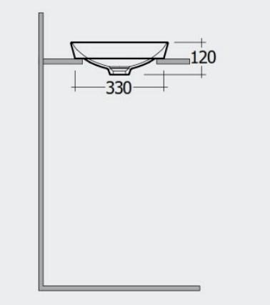 RAK-Variant Rectangular Drop-In Wash Basin