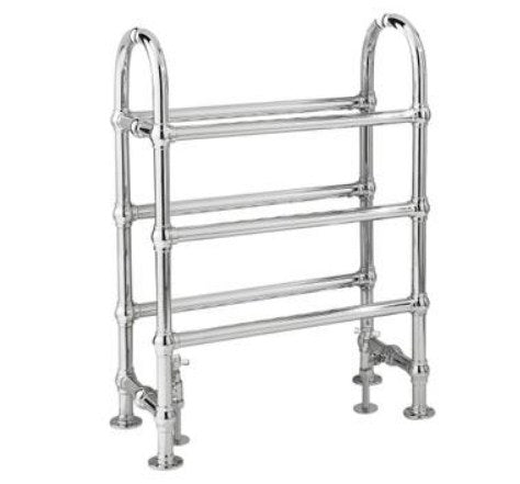 Hudson Reed Old London Adelaide Floor Mounted Towel Rail - Chrome