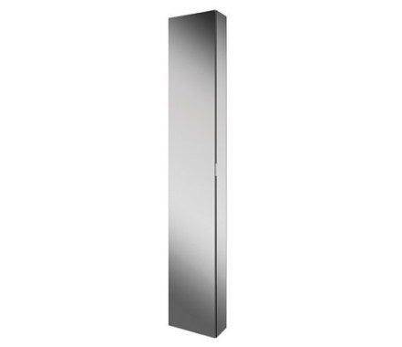 HiB Eris 1 Door Non Illuminated Aluminium Tall Cabinets