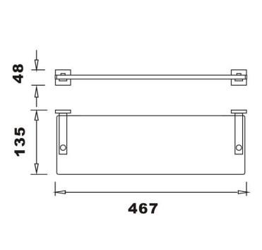 RAK-Cubis Glass Shelf