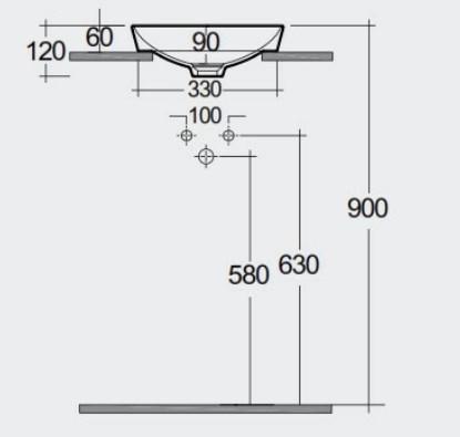 RAK-Variant Round Drop-In Wash Basin