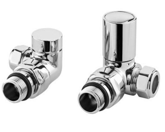 Hudson Reed Corner Minimalist Radiator Valves Pack (pairs)