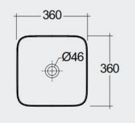 RAK-Variant Square Counter Top Wash Basin